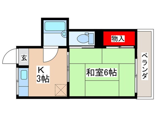 麗南ハイツの物件間取画像